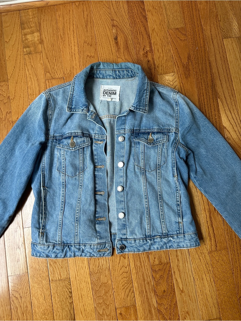 Zara Light Wash Denim Jacket